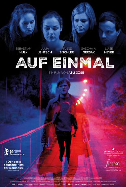 Movie poster for "Auf einmal"