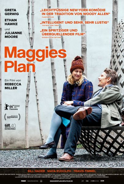 Movie poster for "MAGGIE'S PLAN"