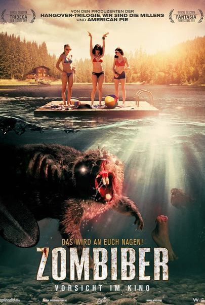 Movie poster for "Zombeaver"