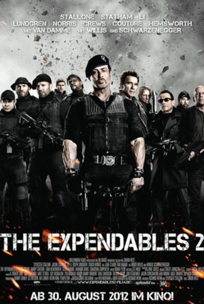 Movie poster for "THE EXPENDABLES 2"