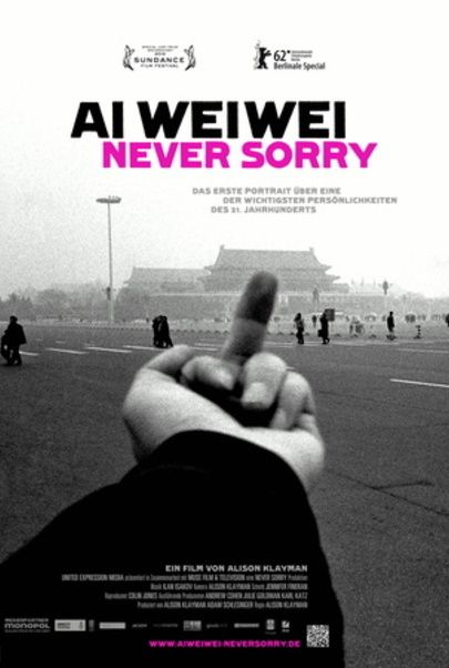 Filmplakat für "Ai Weiwei: Never Sorry"
