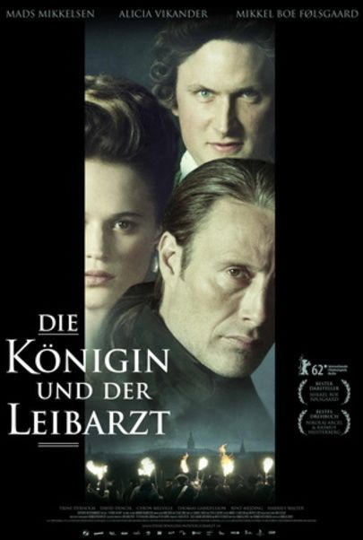 Movie poster for "Die Königin und der Leibarzt"