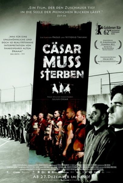 Movie poster for "Cäsar muss sterben"