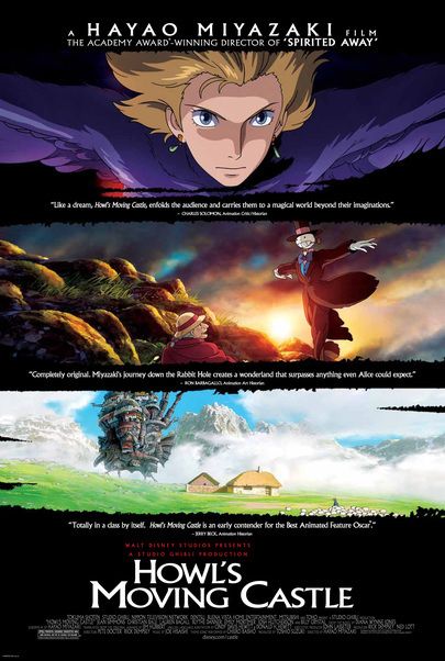 Movie poster for "HOWL'S MOVING CASTLE"