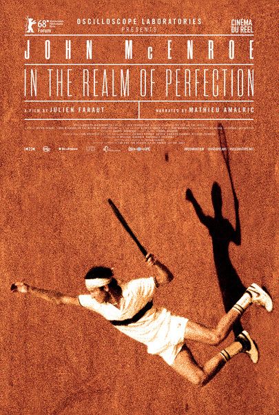 Movie poster for "JOHN MCENROE: IN THE REALM OF PERFECTION"