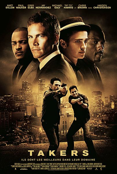 Movie poster for "TAKERS"