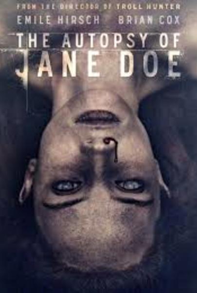 Movie poster for "THE AUTOPSY OF JANE DOE"