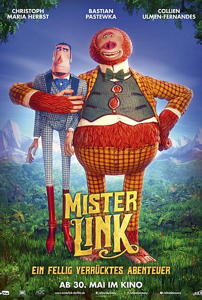 Filmplakat für "Mister Link - Ein fellig verrücktes Abenteuer"