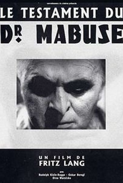 Movie poster for "THE TESTAMENT OF DR. MABUSE"