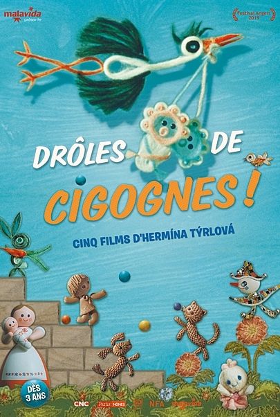 Movie poster for "DROLES DE CIGOGNES !"