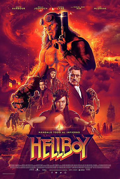 Movie poster for "HELLBOY"