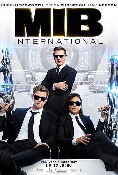 Movie poster for "MEN IN BLACK : INTERNATIONAL "