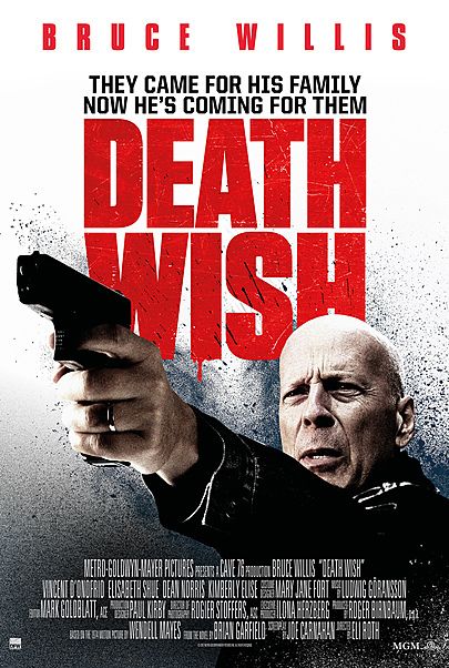 Movie poster for "DEATH WISH"