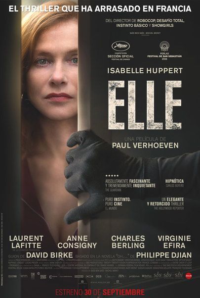 Movie poster for "Elle"