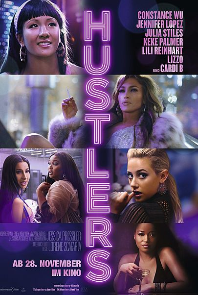 Movie poster for "HUSTLERS"