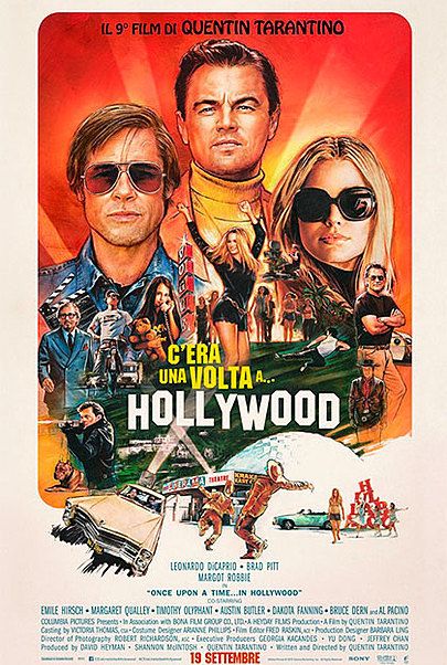 Movie poster for "ONCE UPON A TIME... IN HOLLYWOOD"
