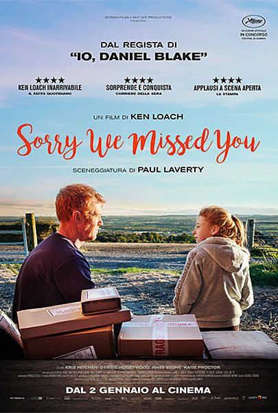 Movie poster for "SORRY WE MISSED YOU"