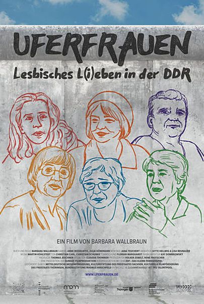 Movie poster for "UFERFRAUEN - LESBISCHES L(I)EBEN IN DER DDR"