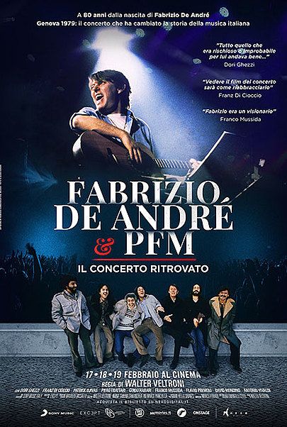Movie poster for "FABRIZIO DE ANDRÉ E PFM: IL CONCERTO RITROVATO"
