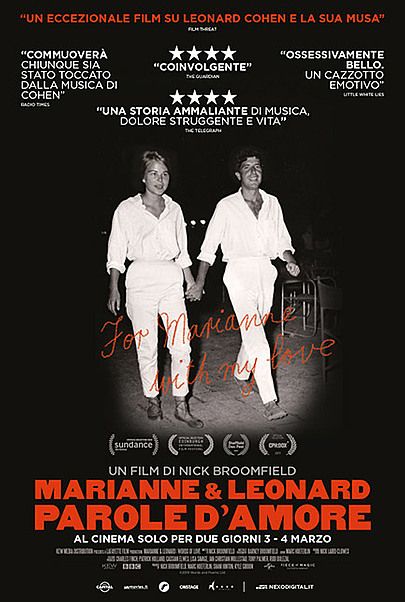 Movie poster for "MARIANNE & LEONARD PAROLE D’AMORE"