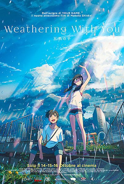 Movie poster for "WEATHERING WITH YOU"