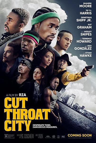 Movie poster for "CUT THROAT CITY"
