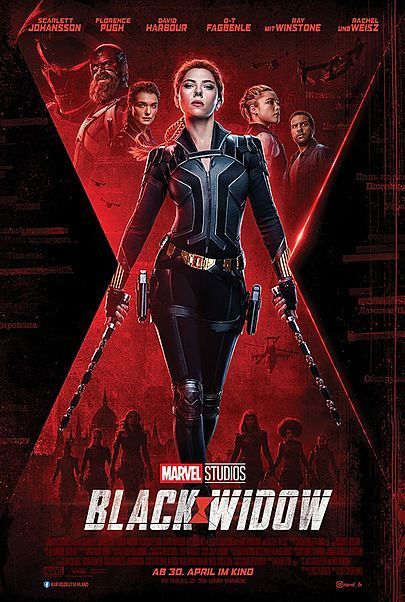 Movie poster for "BLACK WIDOW"