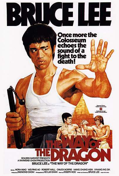 Movie poster for "WAY OF THE DRAGON"