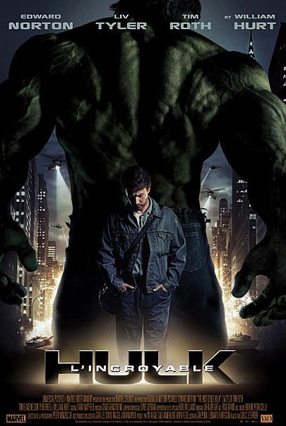 Movie poster for "THE INCREDIBLE HULK"