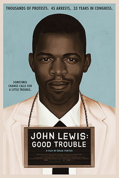 Movie poster for "JOHN LEWIS: GOOD TROUBLE"