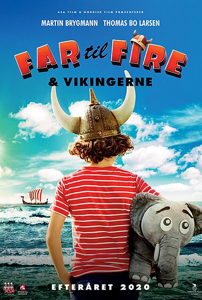 Movie poster for "FAR TIL FIRE OG VIKINGERNE"