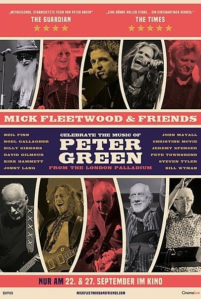 Movie poster for "MICK FLEETWOOD & FRIENDS CELEBRATE THE MUSIC OF PETER GREEN"