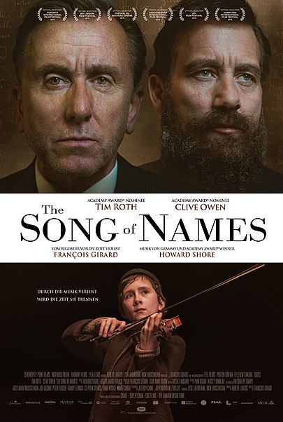 Movie poster for "THE SONG OF NAMES"