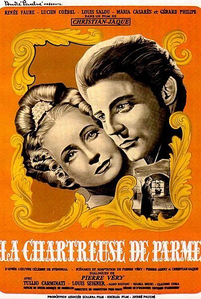 Movie poster for "LA CHARTREUSE DE PARME"