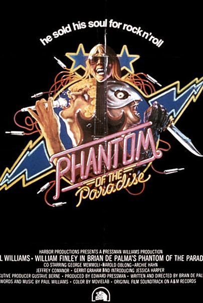 Movie poster for "PHANTOM OF THE PARADISE "