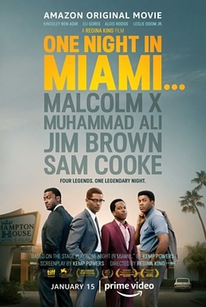 Movie poster for "ONE NIGHT IN MIAMI"