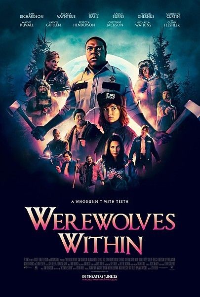 Movie poster for "WEREWOLVES WITHIN"