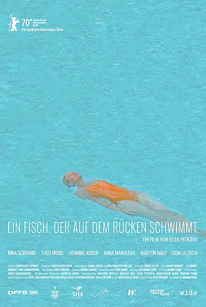 Movie poster for "EIN FISCH, DER AUF DEM RÜCKEN SCHWIMMT"
