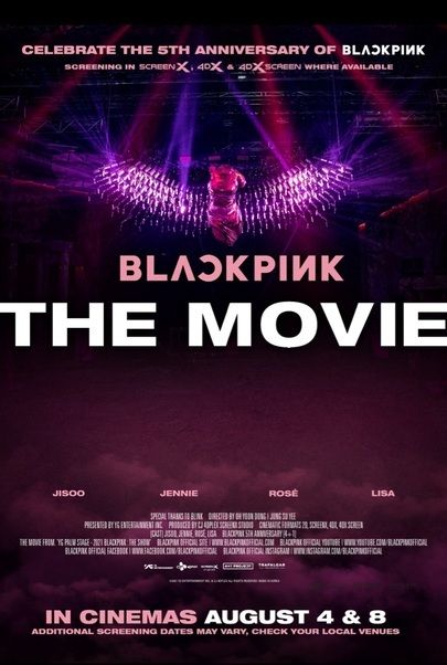 Movie poster for "BLACKPINK THE MOVIE"