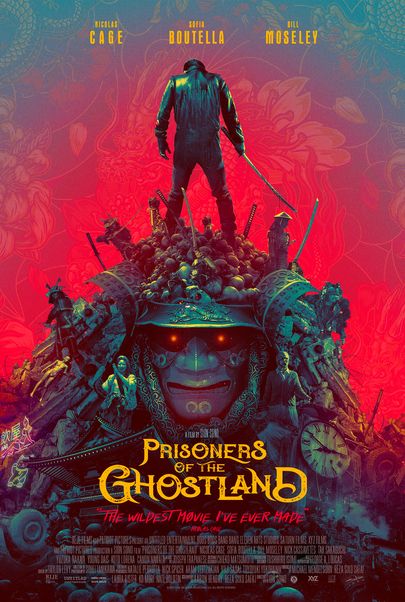Movie poster for "PRISONERS OF THE GHOSTLAND"