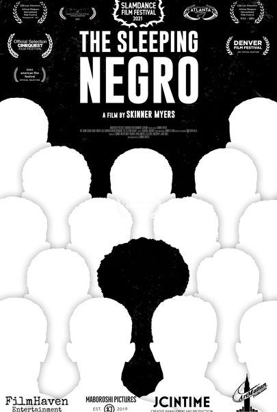 Movie poster for "THE SLEEPING NEGRO"