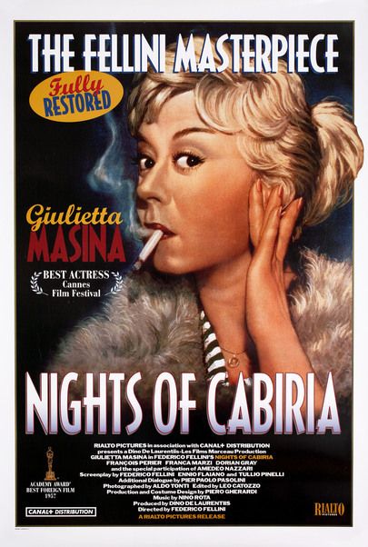 Movie poster for "NIGHTS OF CABIRIA (4K RESTORATION)"