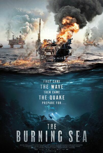 Movie poster for "THE BURNING SEA"