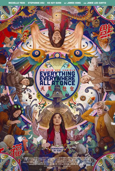 Movie poster for "EVERYTHING EVERYWHERE ALL AT ONCE"