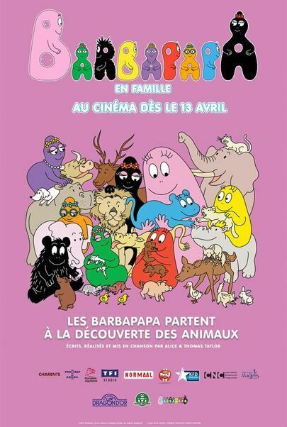 Movie poster for "BARBAPAPA A LA DECOUVERTE DES ANIMAUX"