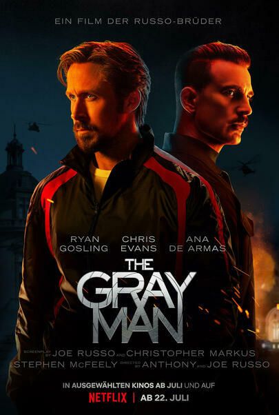 Movie poster for "THE GRAY MAN"