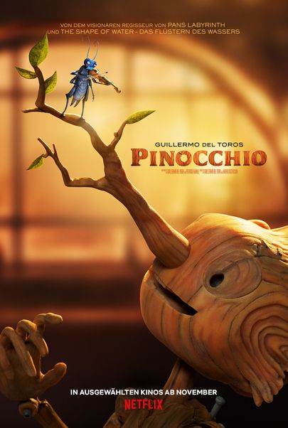 Filmplakat für "GUILLERMO DEL TOROS PINOCCHIO"
