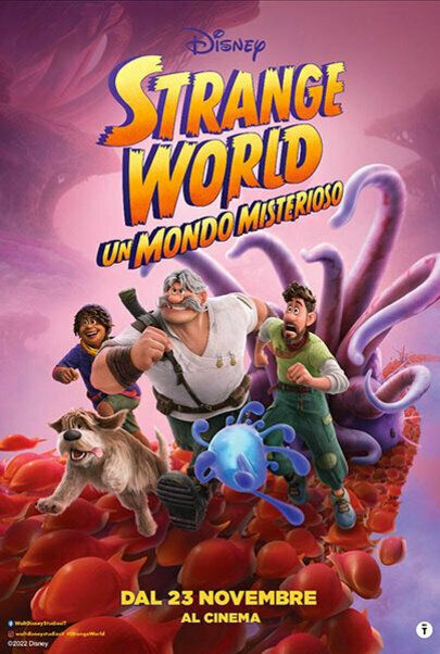 Movie poster for "STRANGE WORLD - UN MONDO MISTERIOSO"