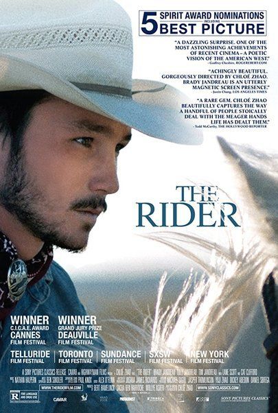 Movie poster for "THE RIDER"