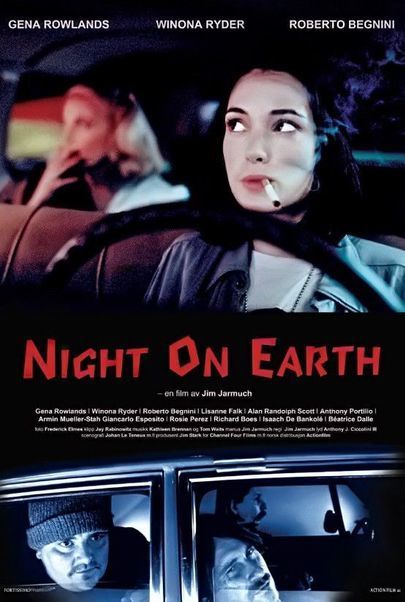 Movie poster for "NIGHT ON EARTH"